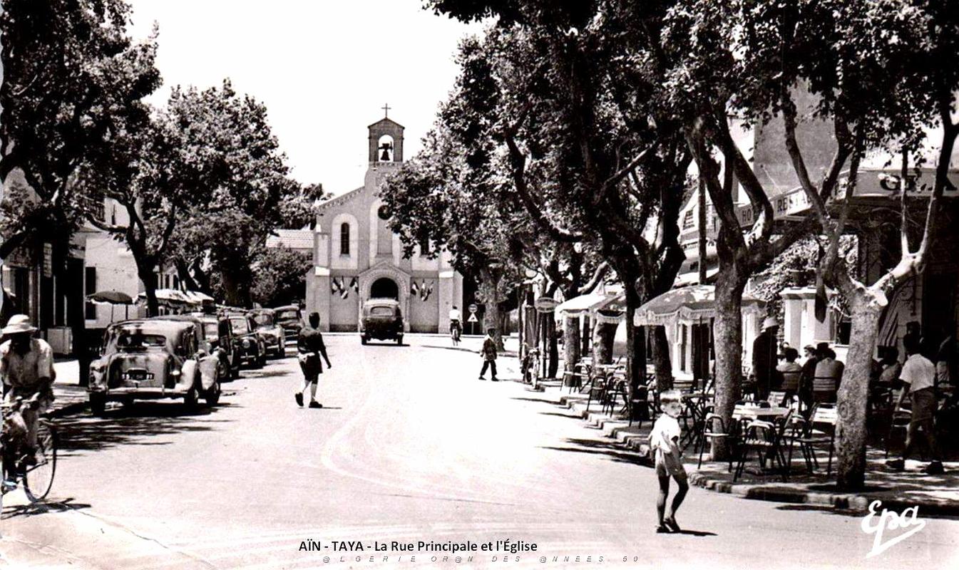 1139- Ain-Taya - La rue principale et l' Eglise.jpg